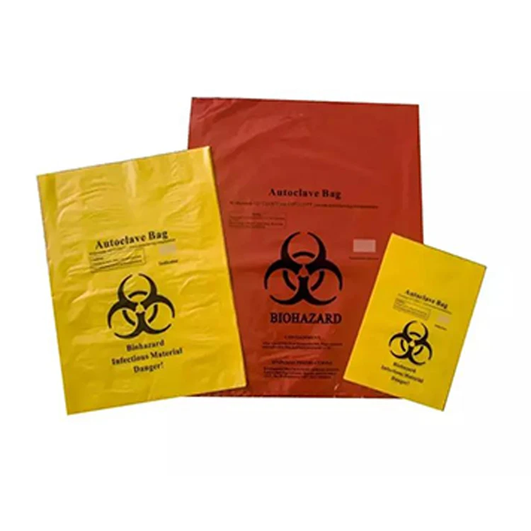 Free Sample Bioplastic Disposable Hospital Garbage Bag Biohazard Medical Waste Plastic Bags