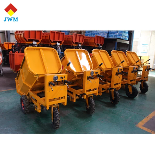 
3 wheel manual dump mini tractor dumper for construction / electric construction dumper 600KG 