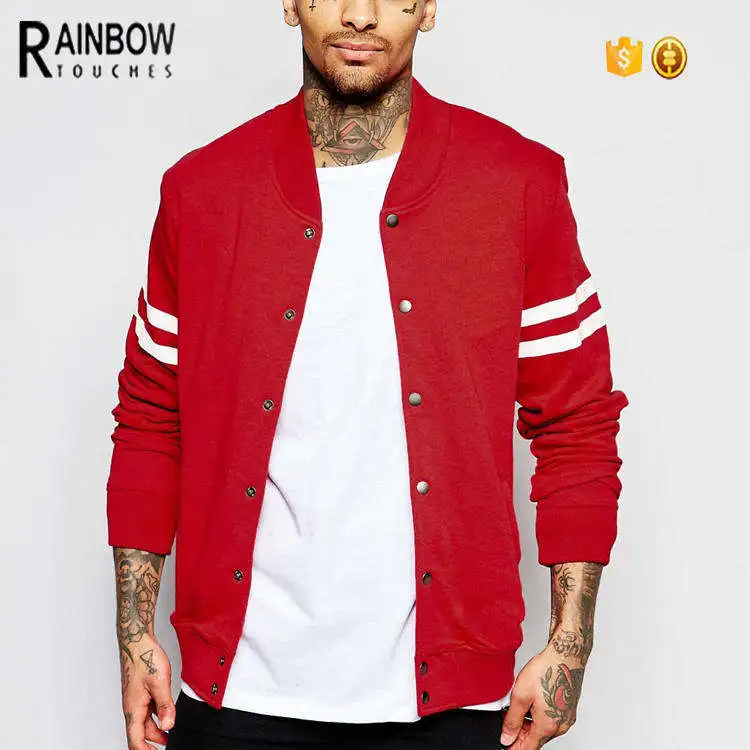 Clothing Suppliers Wholesale Cotton Red Jacket Baseball Jacket For Men