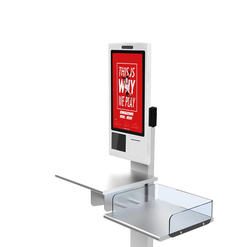 21.5 inch kiosk software hotel lcd fast food ordering self service payment kiosk machine