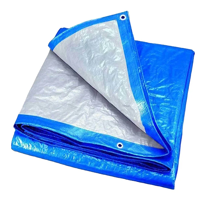 Hot Selling Blue Pe Waterproof Tarpaulin Roll Waterproof Strong Durable Wear-Resistant Tarpaulin