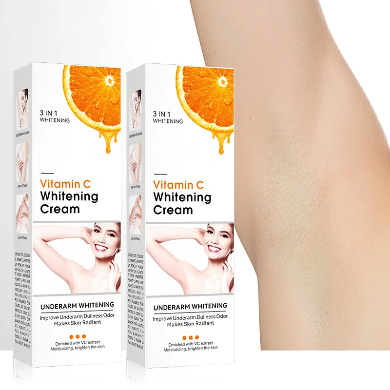 3 in 1Vitamin C Whitening Cream Collagen Milk Body Underarm Intimate Whitening Cream For Sensitive Areas