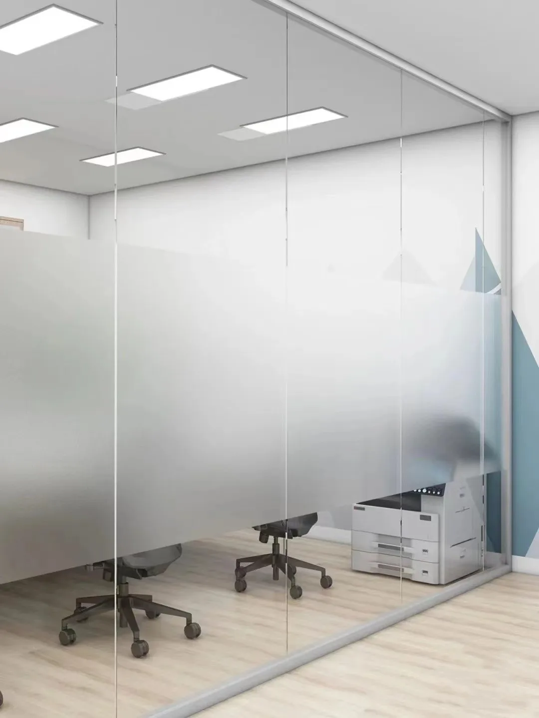 High pravicy excellent decorative frosted anti glare acid etched processed tempered satin etched engraved glass with logo