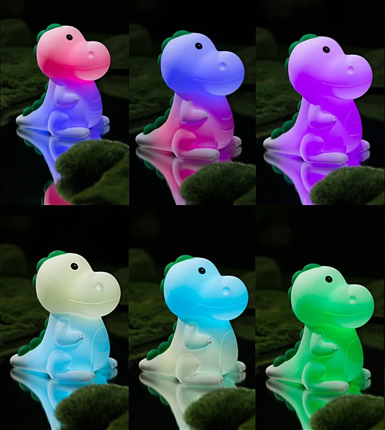 BETTER Kids Animal LED Sleep Light Dinosaur Pat Lamp Nursery Night light Silicone Night Lamp For Baby