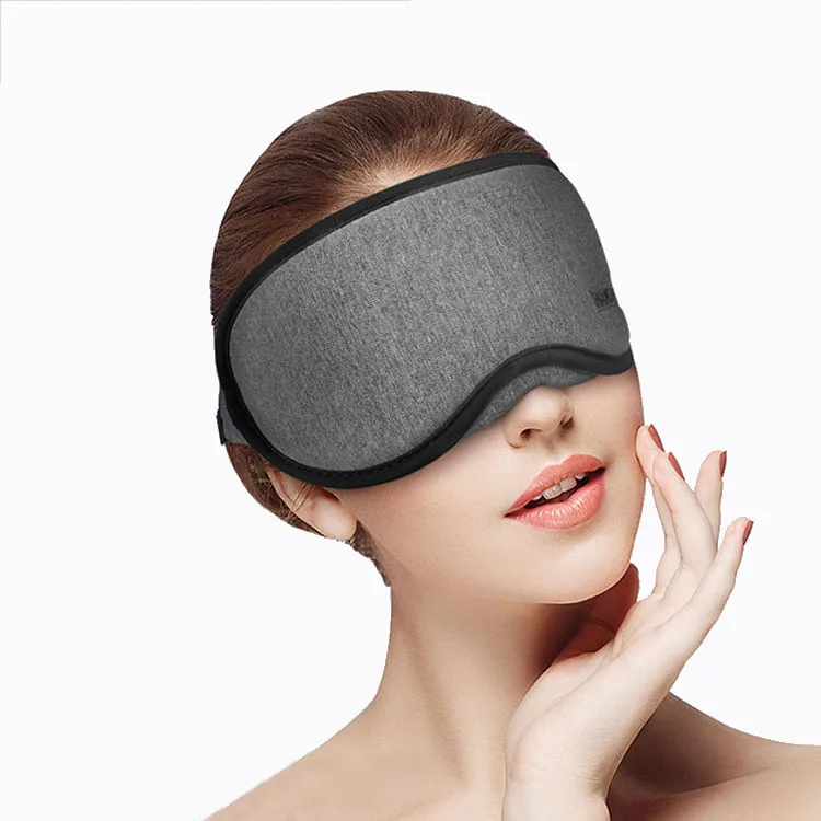 Custom Logo Advanced Professional Sleeping Mask Adjustable Eye Cups Sleep Mask Blackout 3D Sleep Mask With Memory Effect