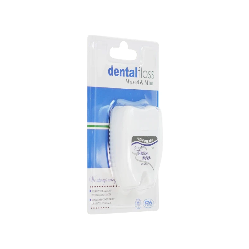 ISO CE approved 50m waxed dental floss manufacturers oral care dental floss