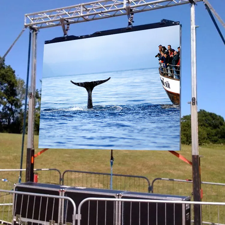 P3.91 Waterproof Fast Heat Dissipation Easy Maintenance Rental LED Wall Display