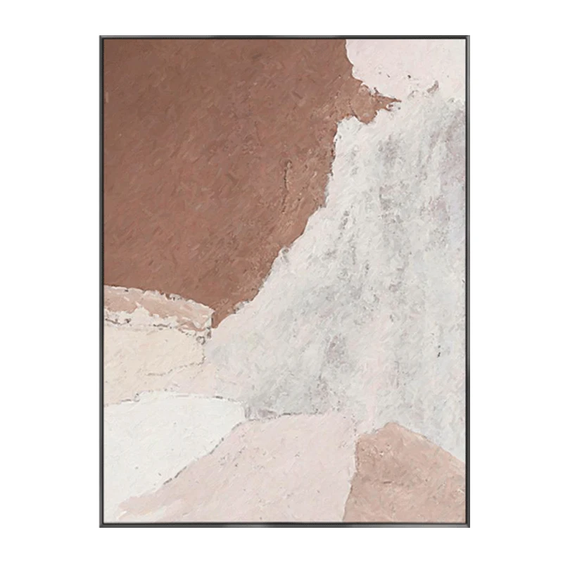 Modern Painting Simple Nordic Abstract Wabi-sabi Style Handpainted Texture 0il Painting
