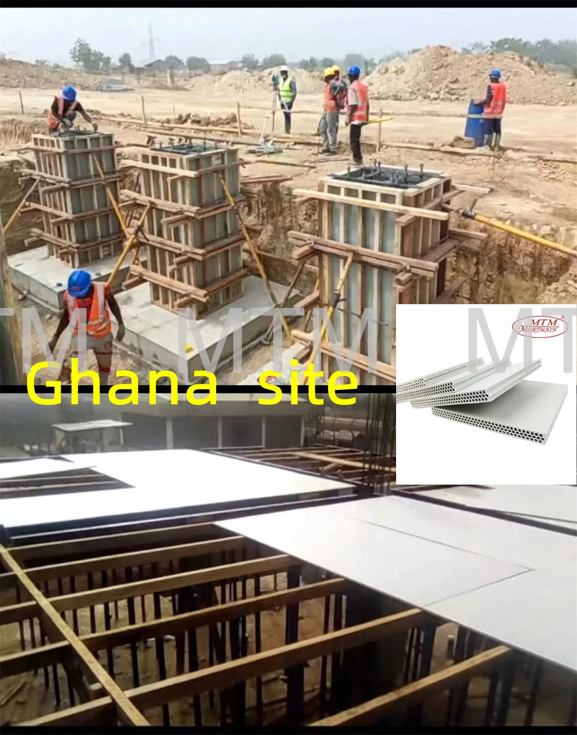 Concrete Formwork No Releasing Agent Plywood Slab Shuttering For Concrete