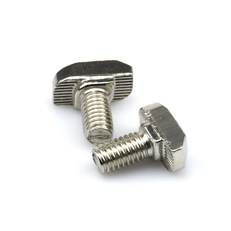 customized aluminum profile frame accessories SS304 carbon steel T Slot Hammer Head T Bolts Screws