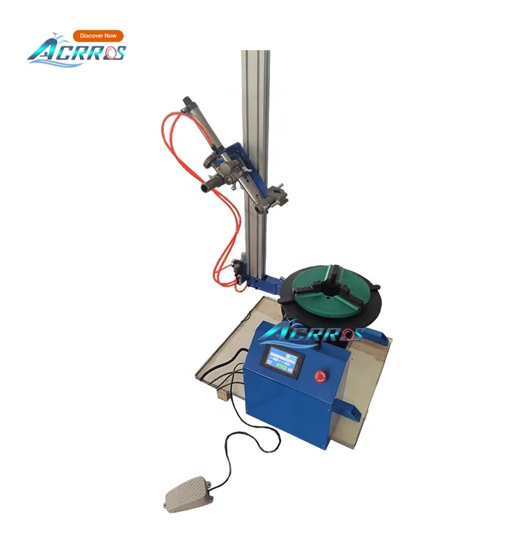 Automatic Welding Positioner 200kg/100kg CNC Program Pipe Turntable