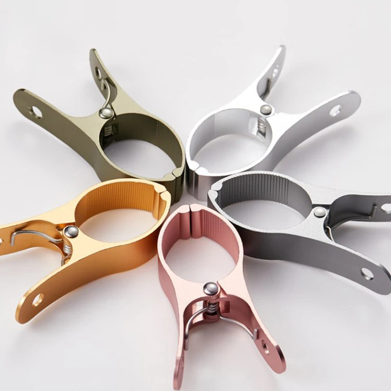 Aluminum Alloy Clothes Pegs Retainer Clothespin Big Size Windproof Clothes Clips For Drying Quilt