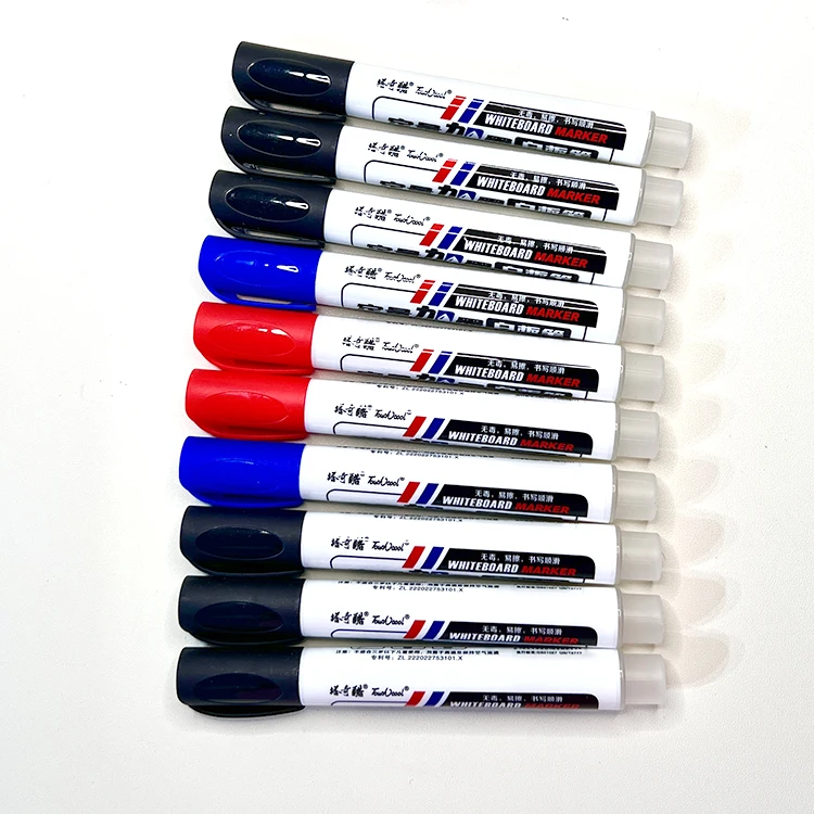 3 Colors Refillable Dry Erasable Whiteboard Markers Liquid Refill Ink Whiteboard Marker Pen