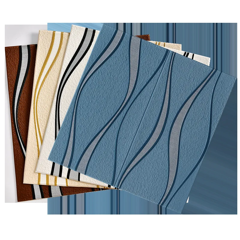 Hot Selling New Popular Patterns 3D Foam Wallpaper Panels Hexagons