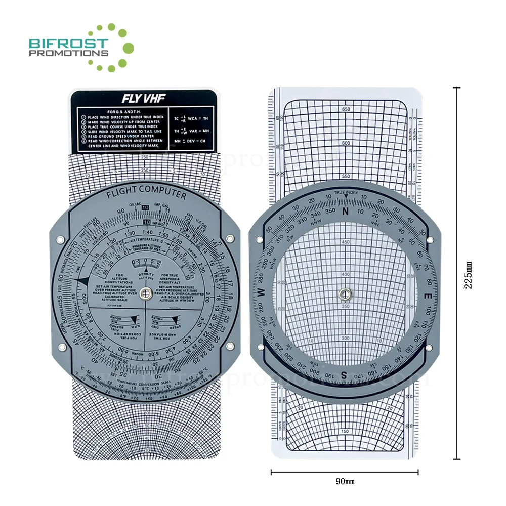 Pilots Student Training Plastic Slide Graphic Wheel Air Navigation Device E6B Flight Computer