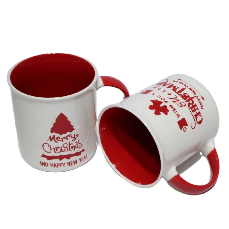 Mugs Cheap Li Ling Factory Custom 300ml Coffee Advertising Christmas Cup Promotion Personalized Ceramic Mug
