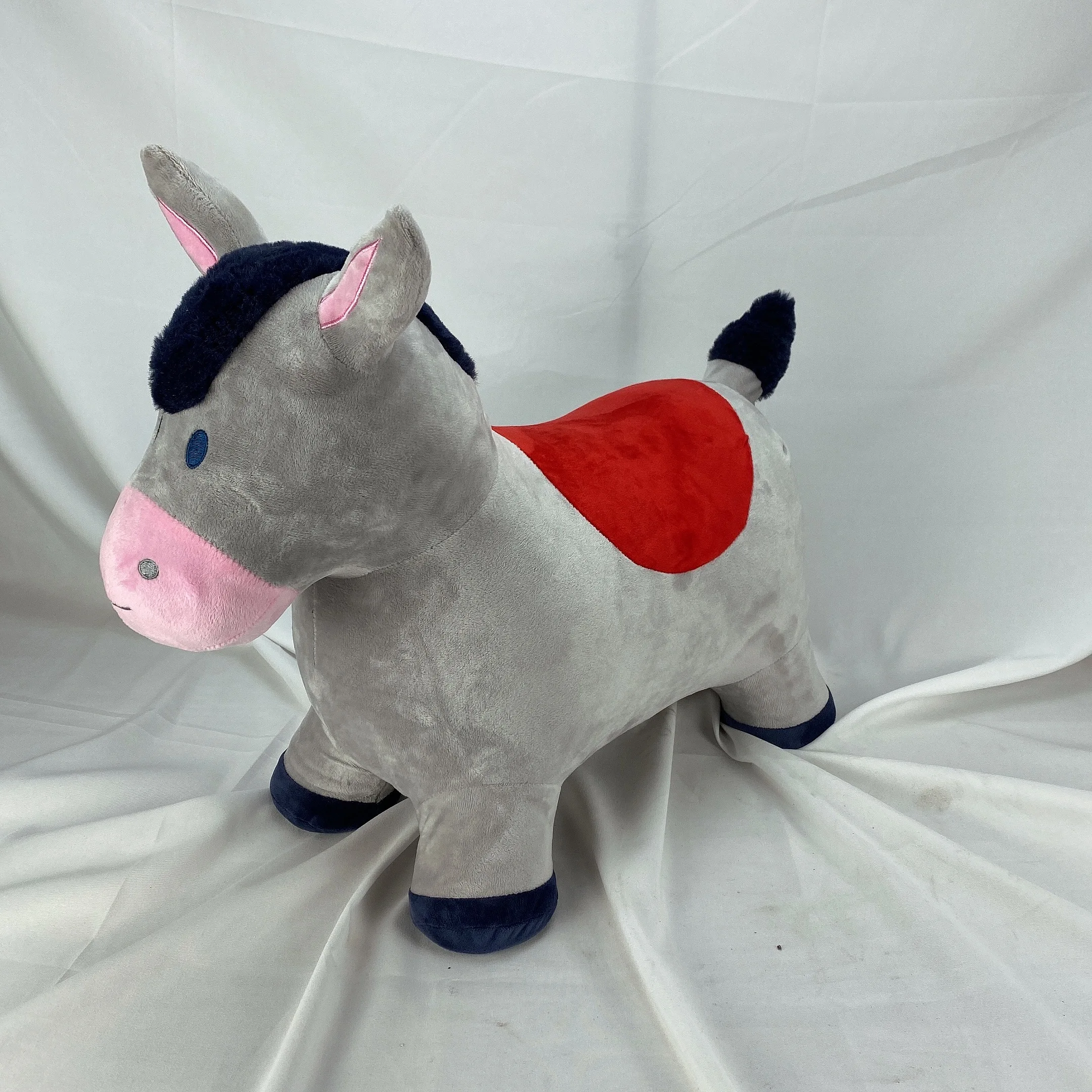 Kids inflatable bouncing donkey animal jumping toys for children