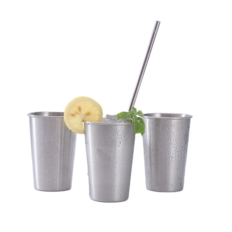 
Custom Wholesale Party Camping Cup Metal Stainless Steel Beer Mug Cup 