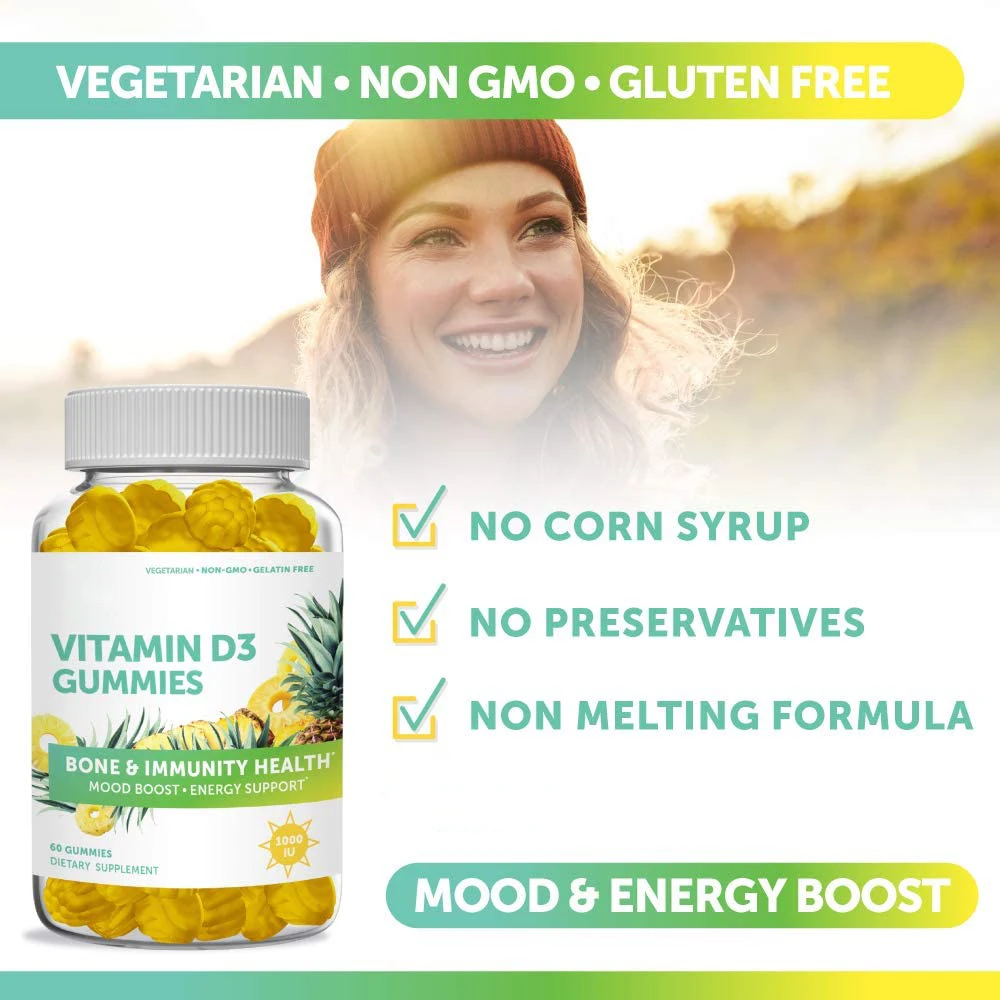 melatonin dietary health nutritional supplement hair growth weight loss vitamins gummy bears candy