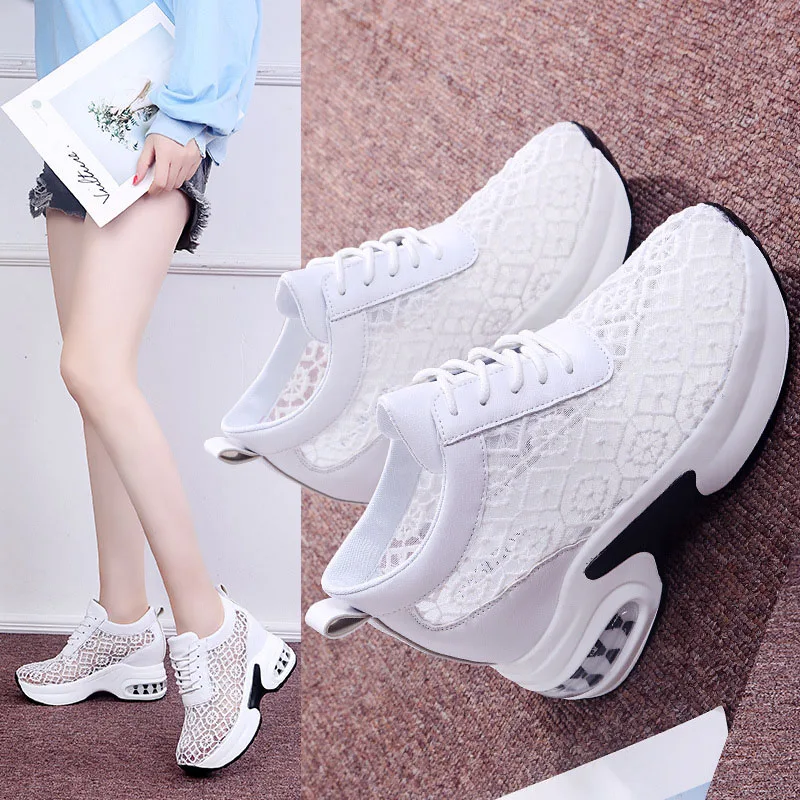 Trendy Breathable Hollow Out Fashion Drop Shipping Elegant Stylish High Quality Sports Casual Shoes for Ladies