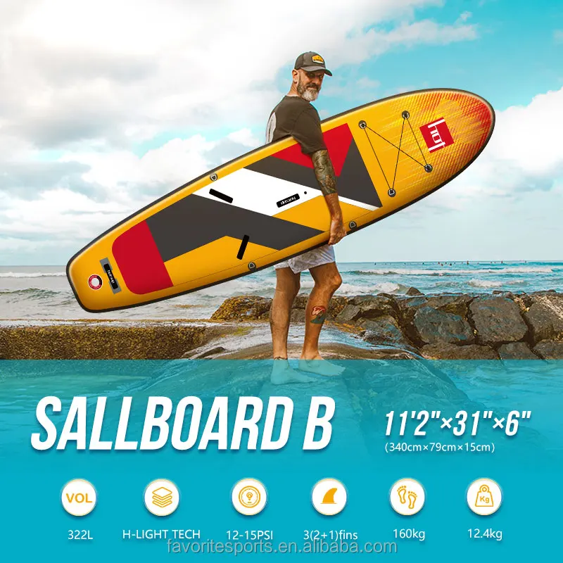 FAVORITE Professional Factory OEM Inflatable SUP Wind Sail Windsurfing Boards Customized size for sale