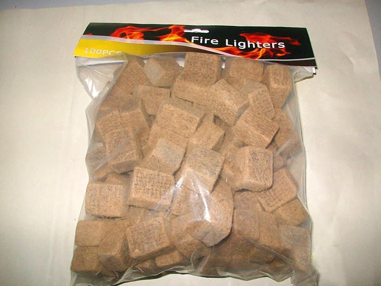 32 Mini Square Natural Fire Starter for Indoor and Outdoor Use for BBQ Campfire Fireplace Wood Stove Fire Pit Grill