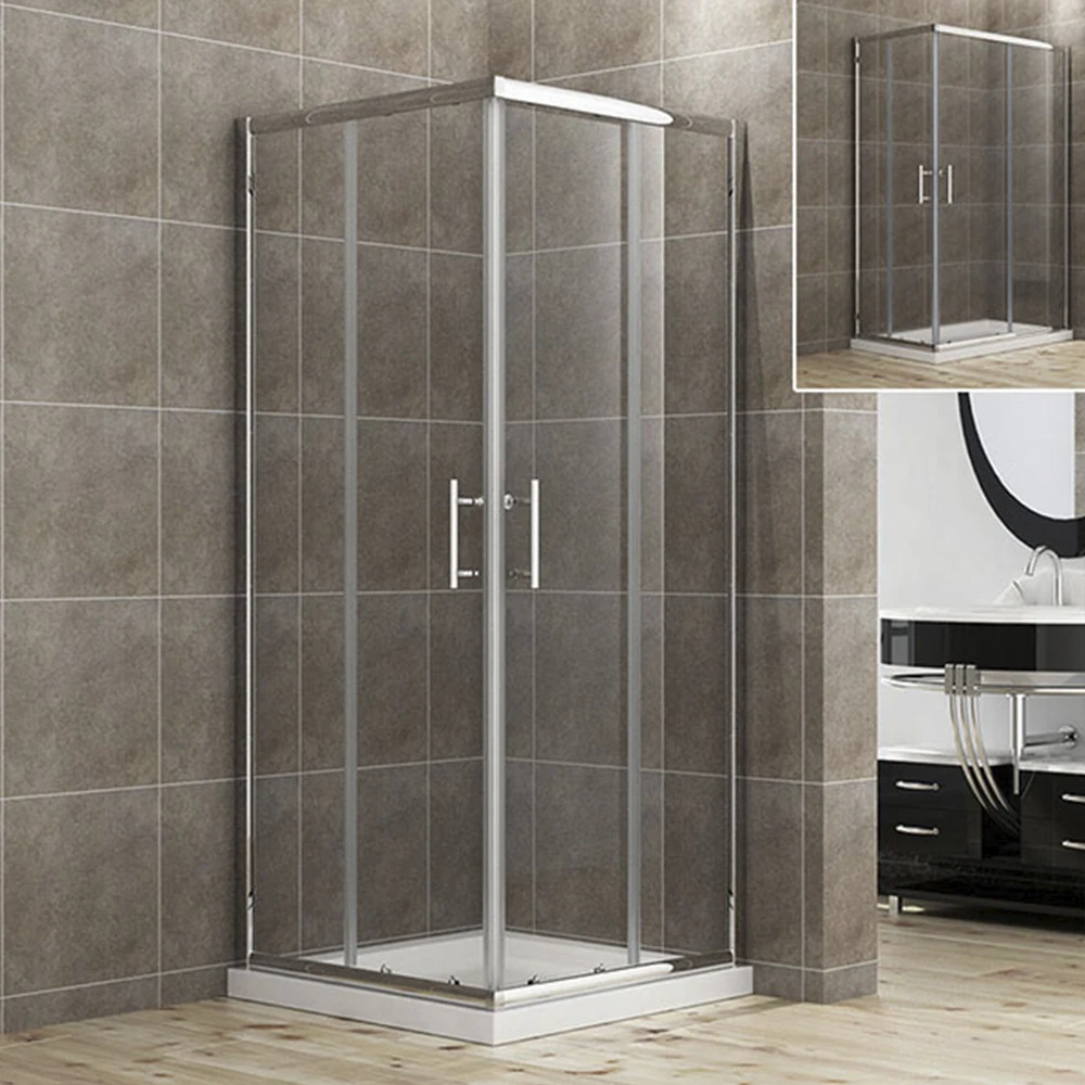 Factory Price White Black Grey Acrylic Shower Tray with Corner Drain Shower Base With Walls 1400 Shower Base