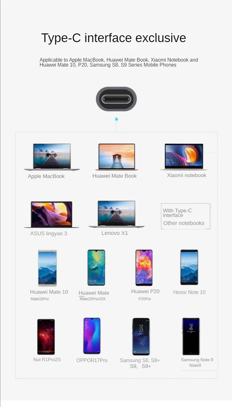 Manufacturer custom logo type c usb 4 port hub extension docking station usb-hubs for tablet and computer laptop Adapter