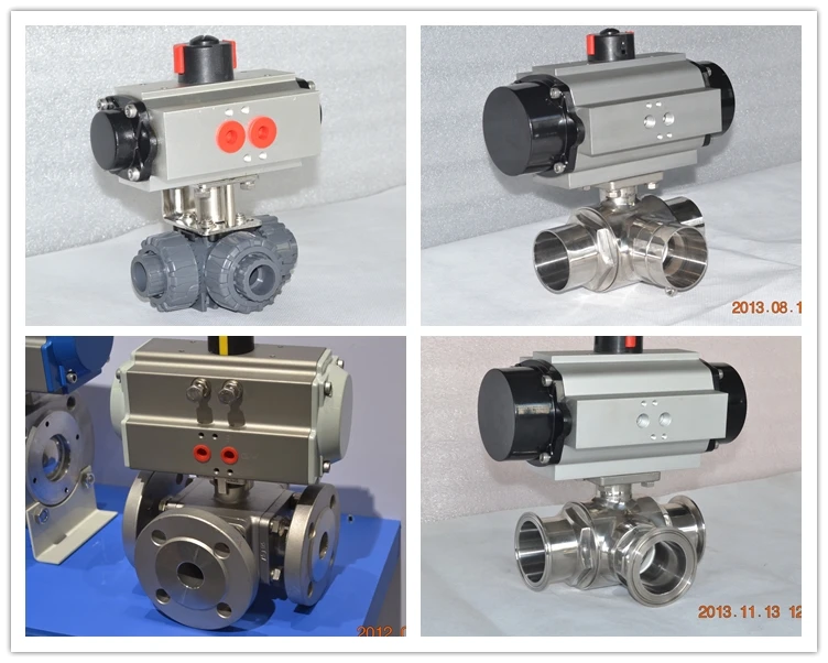 three way actuator valve