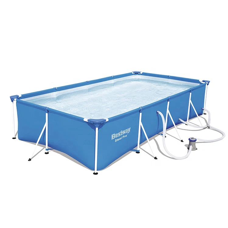 New Product Metal Frame Steel Swimming Pool rectangular inflatable swimming pool with steel frame