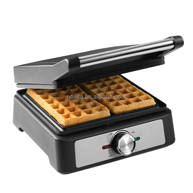 Aifa Thick Breakfast Waffle Machine Make Waffles Adjustable Temperature Square Belgian Waffle Maker