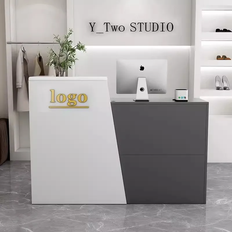 Modern Cash Register Small Shop Commercial Clothing Pet Shop Bar Reception Counter Table Retail Checkout Counter