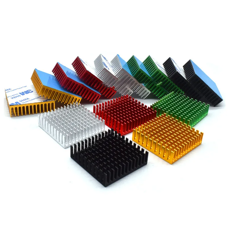 High quality 40*40*11MM Chip CPU router aluminum refit heat sinks small  heat sink mosfet aluminum with thermal pad