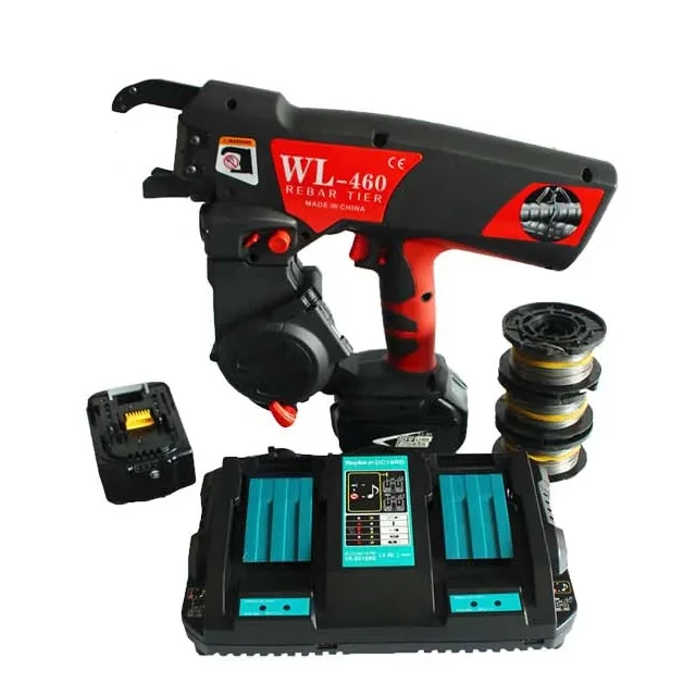 HEWLEE battery rebar tie gun wire tying hook tool Rebar truss construction tools automatic rebar tier tying mach
