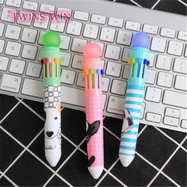 2021 cute custom little dog 10 color advertisement of ballpoint pen284