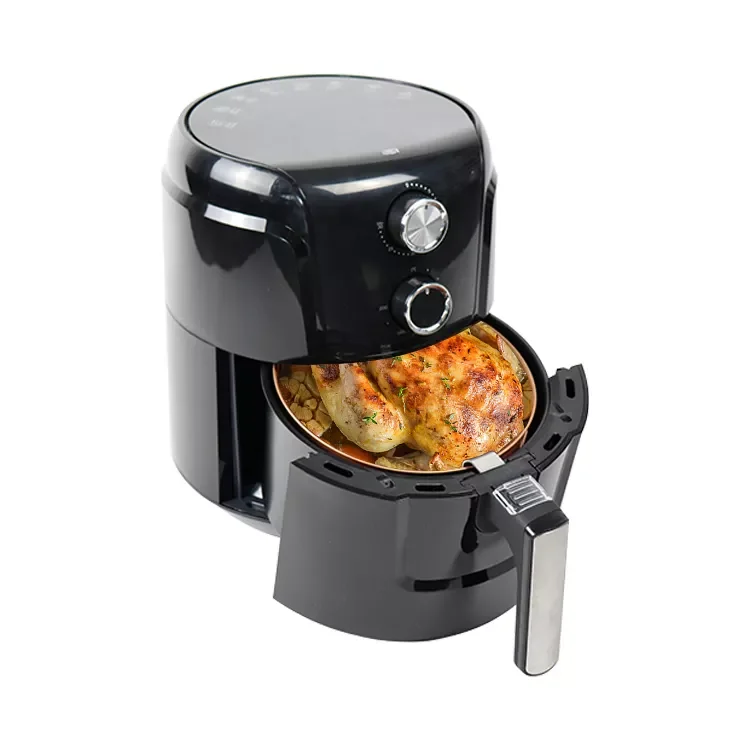 Compact Space Saving Electric Hot Air Fryer Oil-Less Healthy Cooker Timer & Temperature Controls