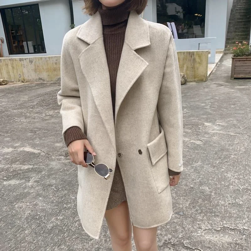 Super September Promotion Superior Quality Cashmere Wool Coat Double