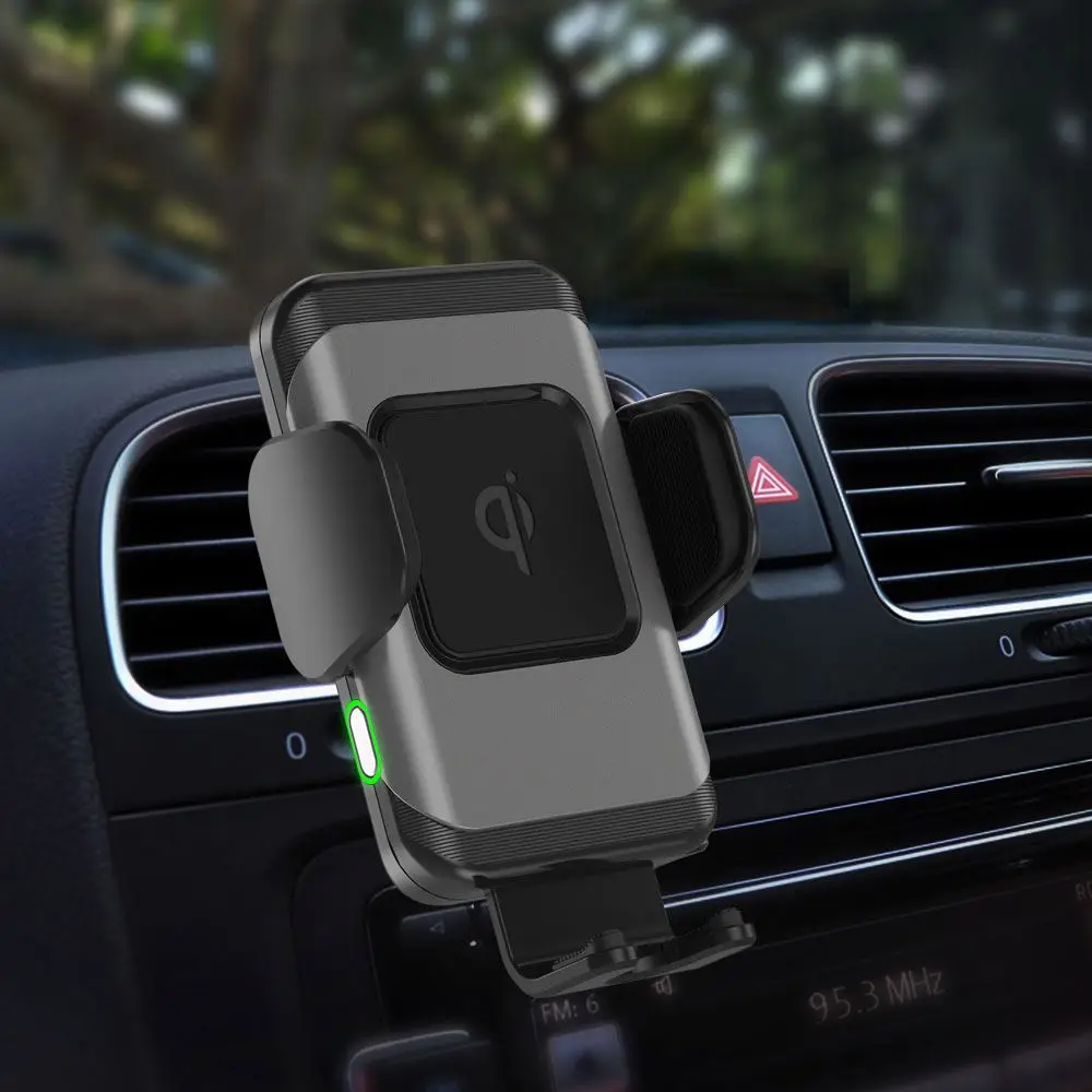2024 Automatic Qi Fast Wireless Car Charger Holder Air Vent Mount For  Mobile Phone