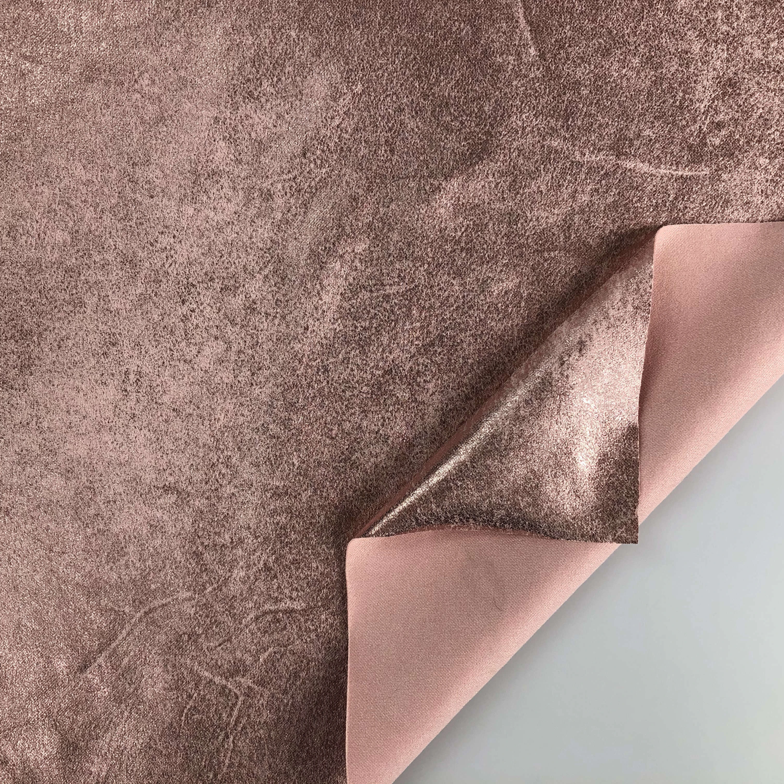 Блестящая позолоченная замшевая ткань для одежды/домашнего