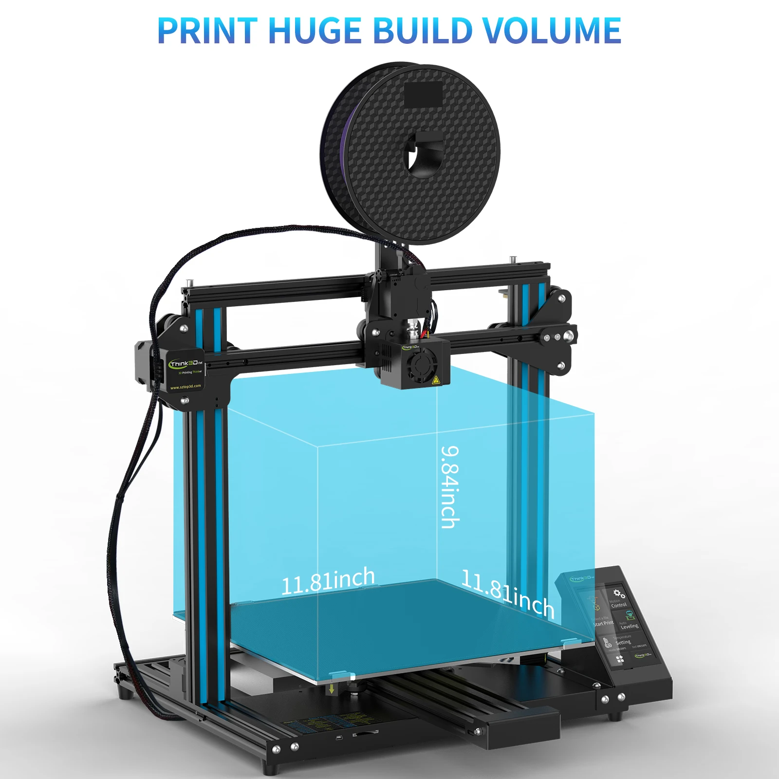 Think3dim T22 Max Pro 3D Printer auto bed leveling, 3d printer calibration best buy supplier
