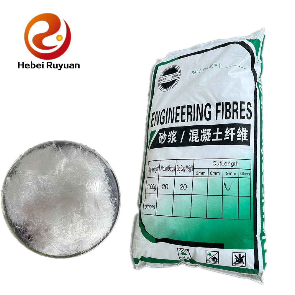 Ruyuan chemical PP Polypropylene fiber for putty powder fiber reinforced material PP fibers