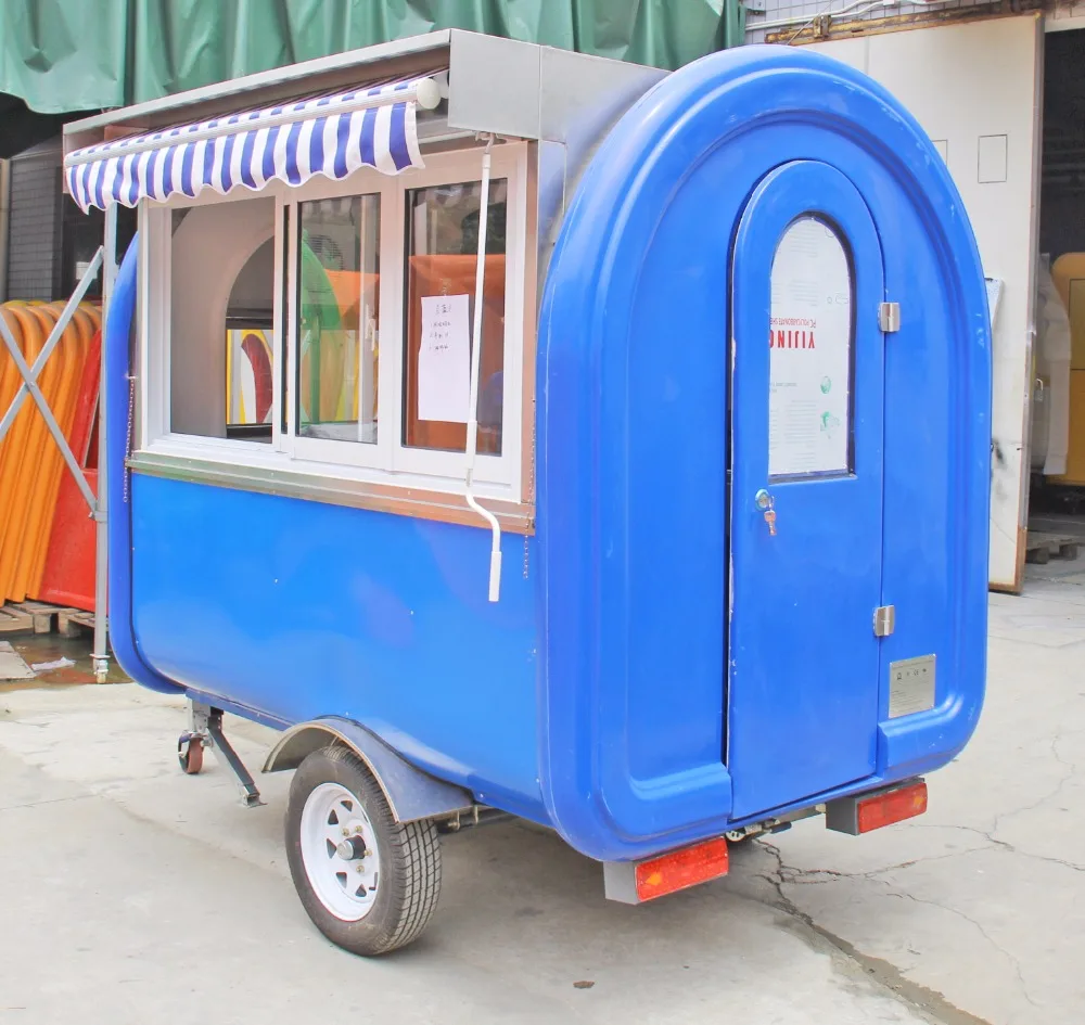 Fully Equipment Mobile Food Truck Used Fast Crepe Food Trucks Concession Trailer with Extension for Small Business