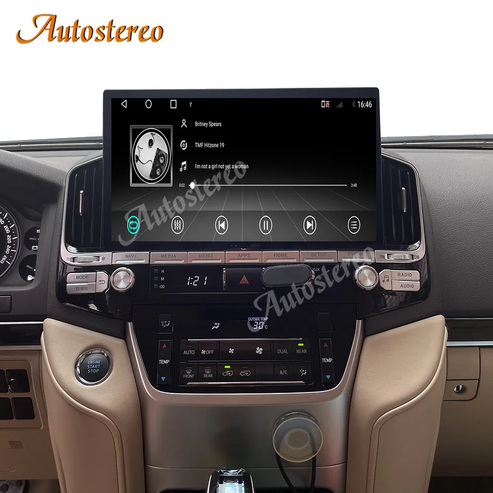 Авто Радио Стерео 13 6 Android 10 128G для Toyota Land Cruiser LC200 GX усилительный насос GXR VX VXR 2016-2021 автомобильный gps-навигатор Muletimedia плеер 4G