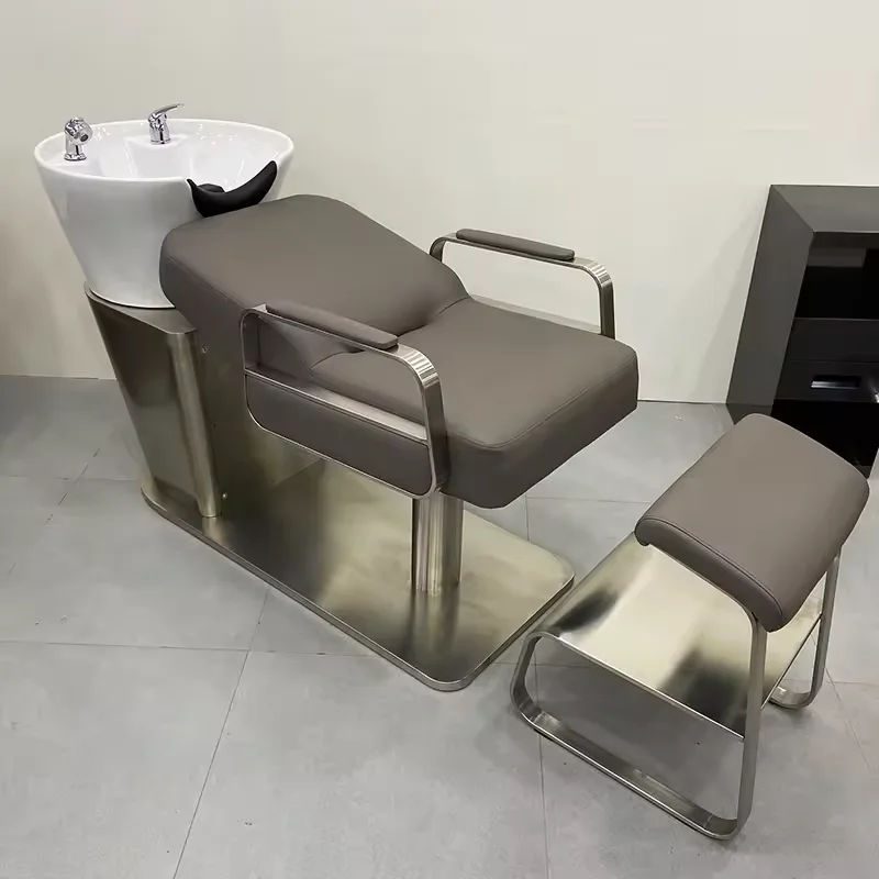 Customized Hair Salon Furniture Electric Beauty Salon Hair Shampoo Massage Washing Chair with Bowl