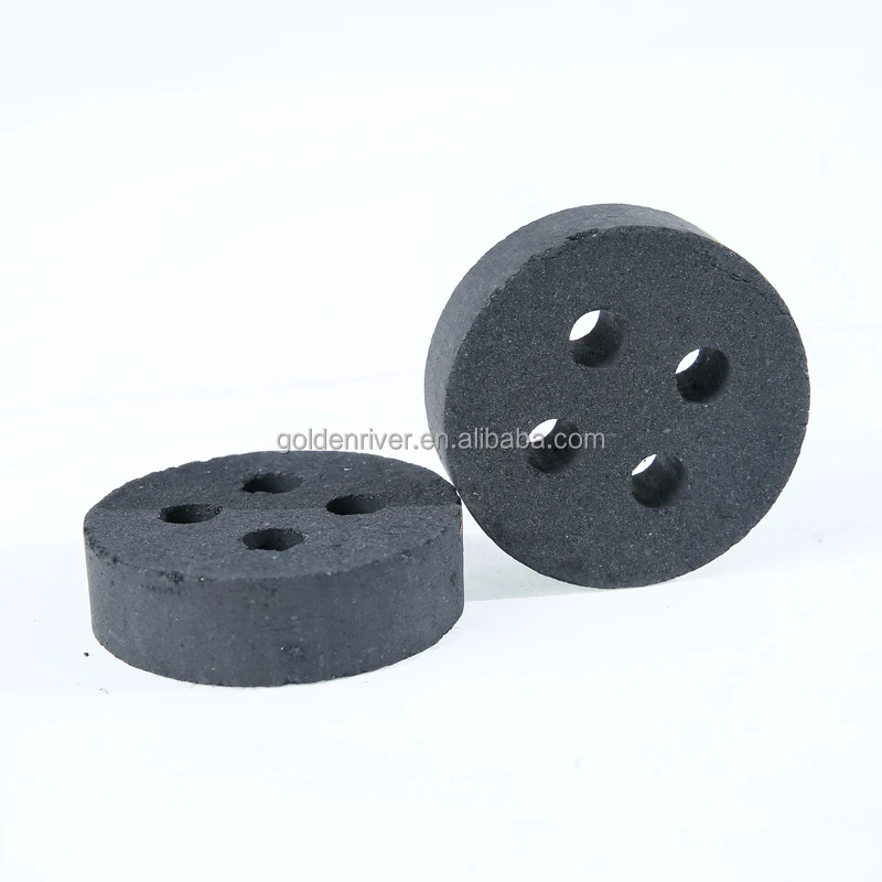 Professional manufacturer Hookah charcoal with four holes