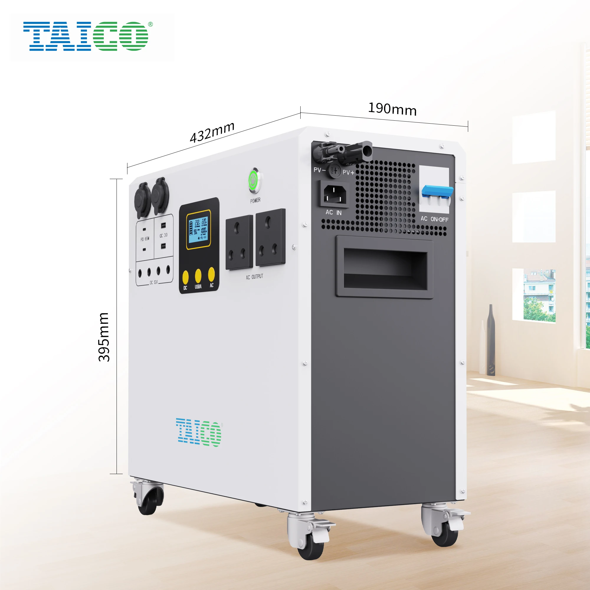 Camping Solar Generator Lifepo4 Kit Dc To Ac Power 2000W 5000W Solar Charging Portable Power Station