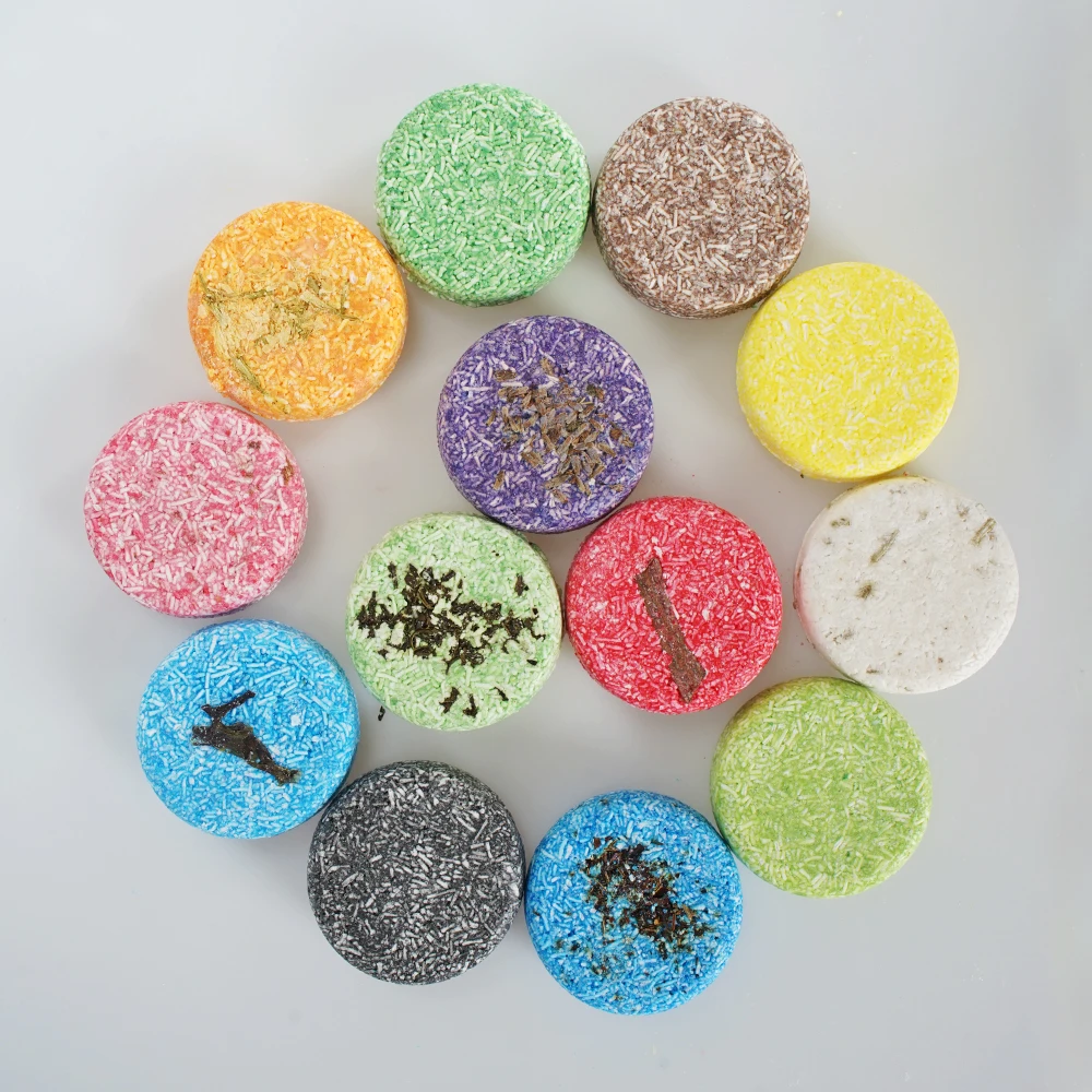 Wholesale Vegan Organic Handmade Natural Eco Lemon Lavender Solid Shampoo Bar For Hair