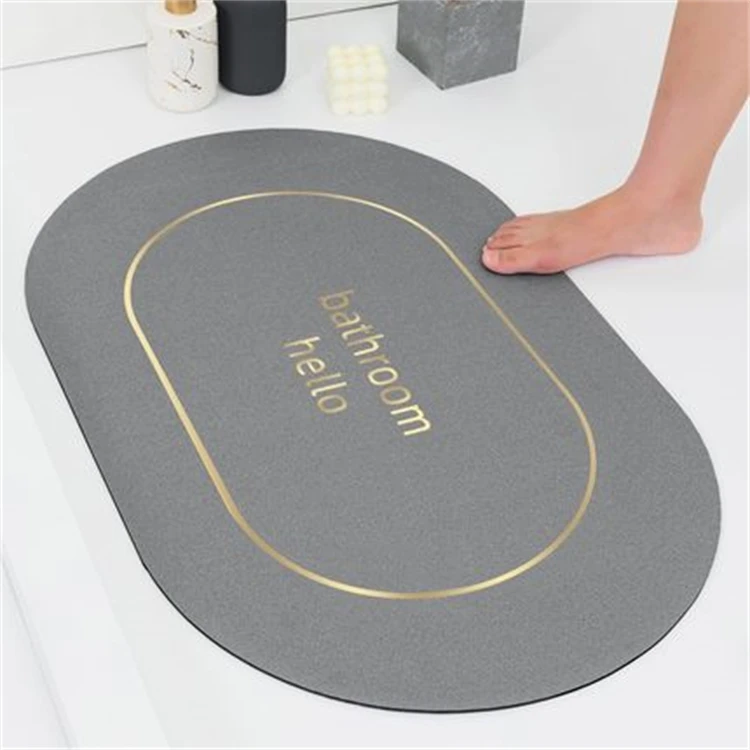 60*40cm 80*50cm 90*60cm water absorption quick dry bath mat non-slip diatom bathroom floor mat