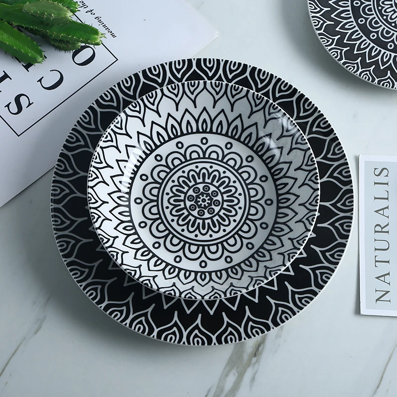  nordic plate set ceramic dinner plates bowl