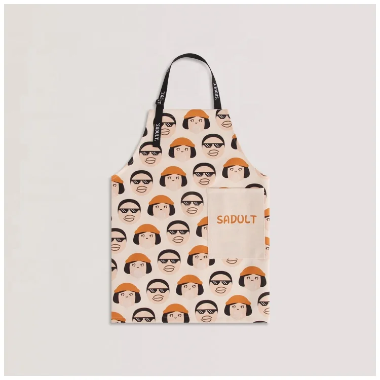 Cheap Wholesale Custom Design Cooking Food Mens Womens Cotton Canvas jute Garden Bib Chef Kitchen Aprons